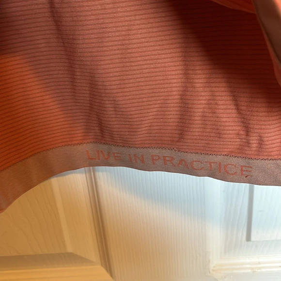 Lululemon men’s orange striped short sleeve t-shirt size large - Picture 5 of 10